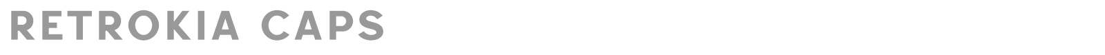 Retrokia Caps font preview